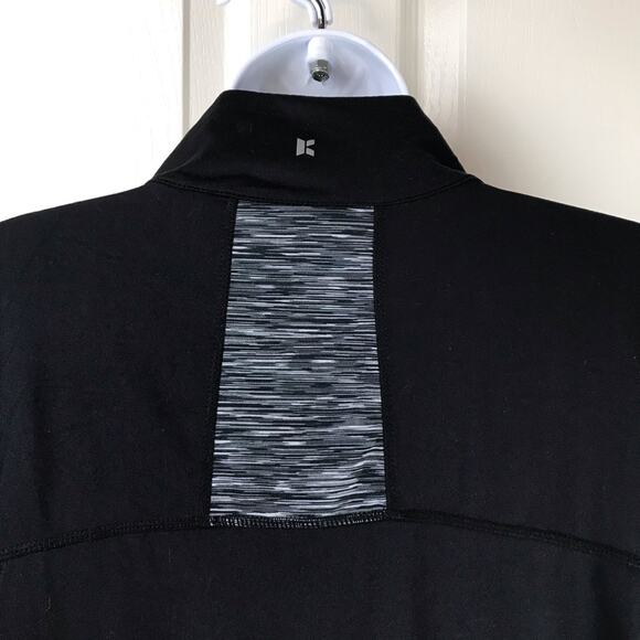Kyodan 1/4 Zip Athletic Pullover Black Gray L - Picture 5 of 6